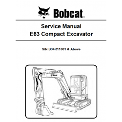 Bobcat - instrukcje napraw - schematy - DTR - service manuals - Bobcat E63